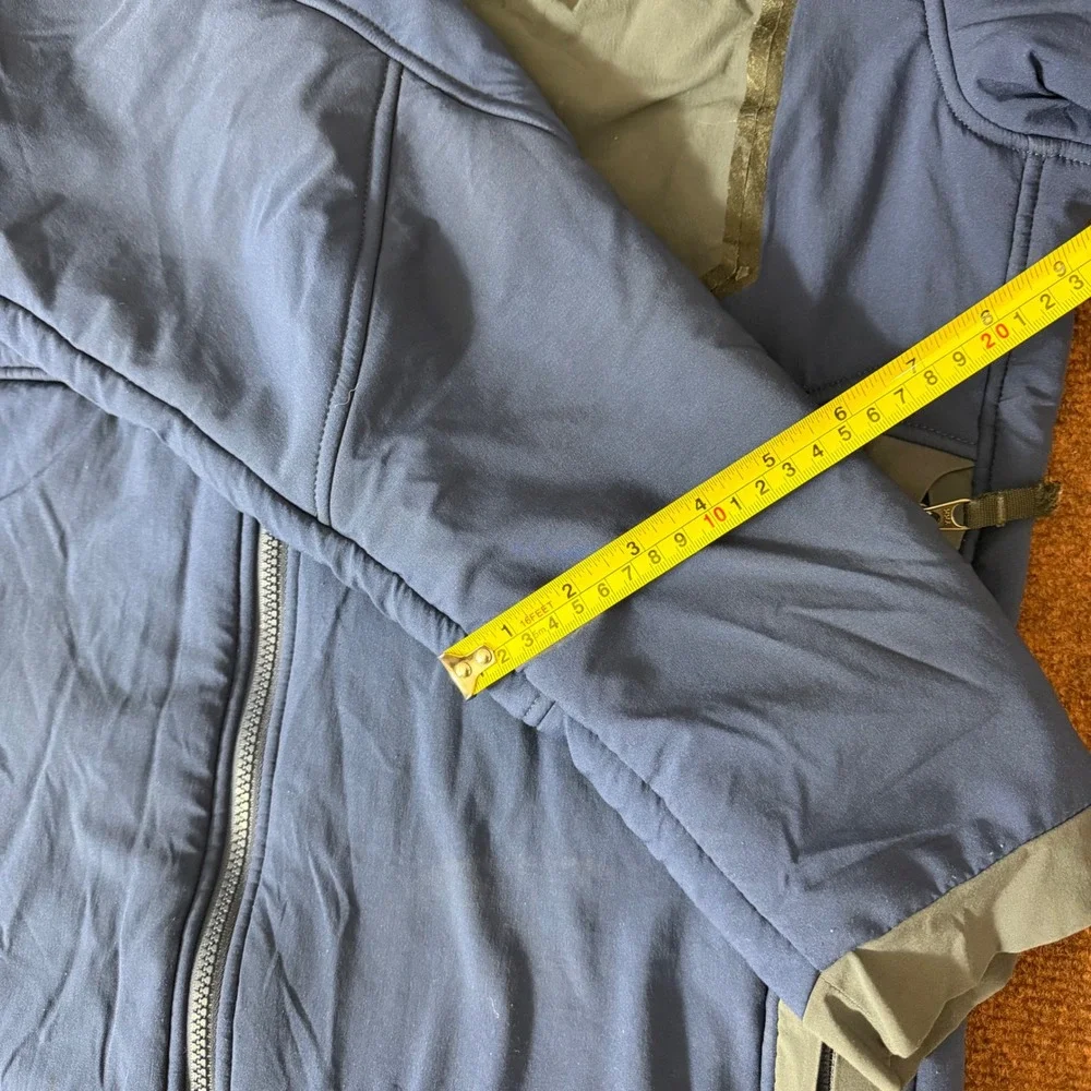 The North‎ Face Summit Series Softshell Jacket Mens L Blue Full Zip Fleece Lined